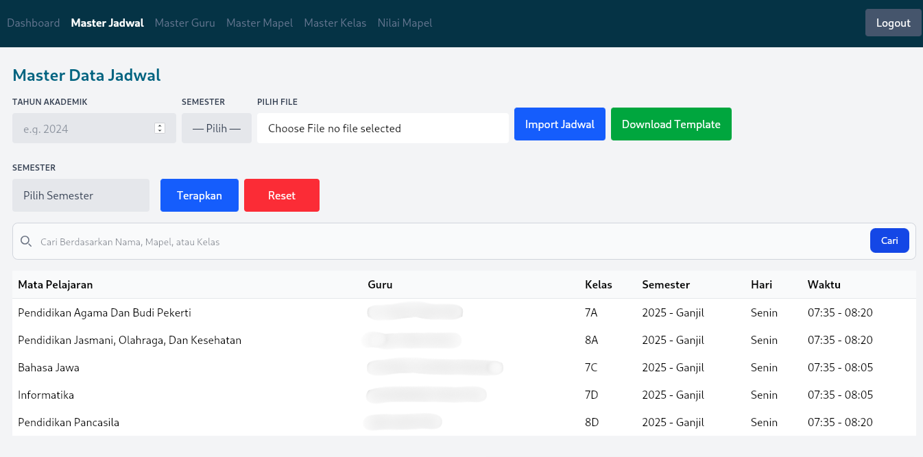 School Dashboard Screenshot 2